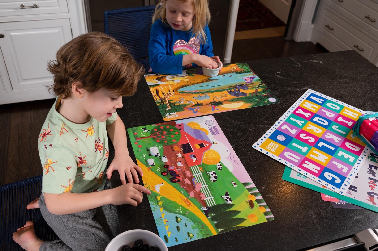 Domino Juliette Farm Educational Placemat Toddler Learning