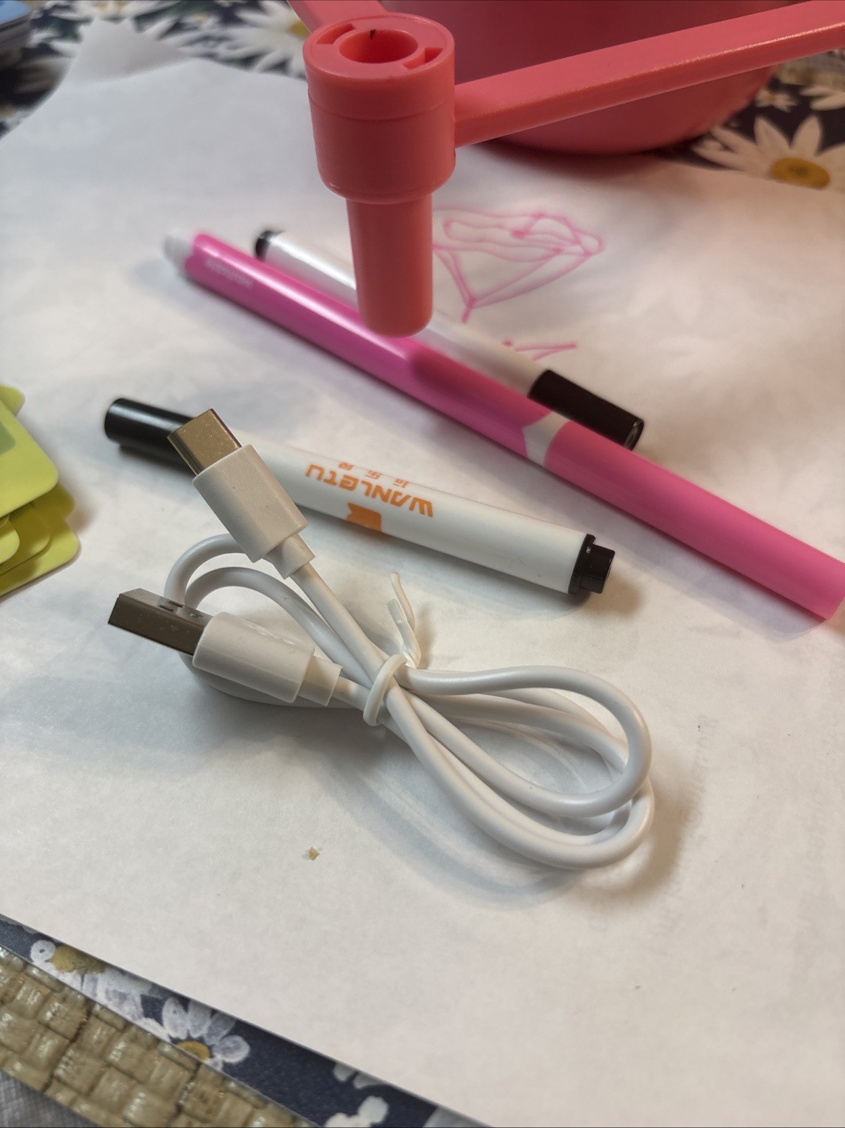 CYJBE Smart Drawing Robot Montessori Educational Toy Pink
