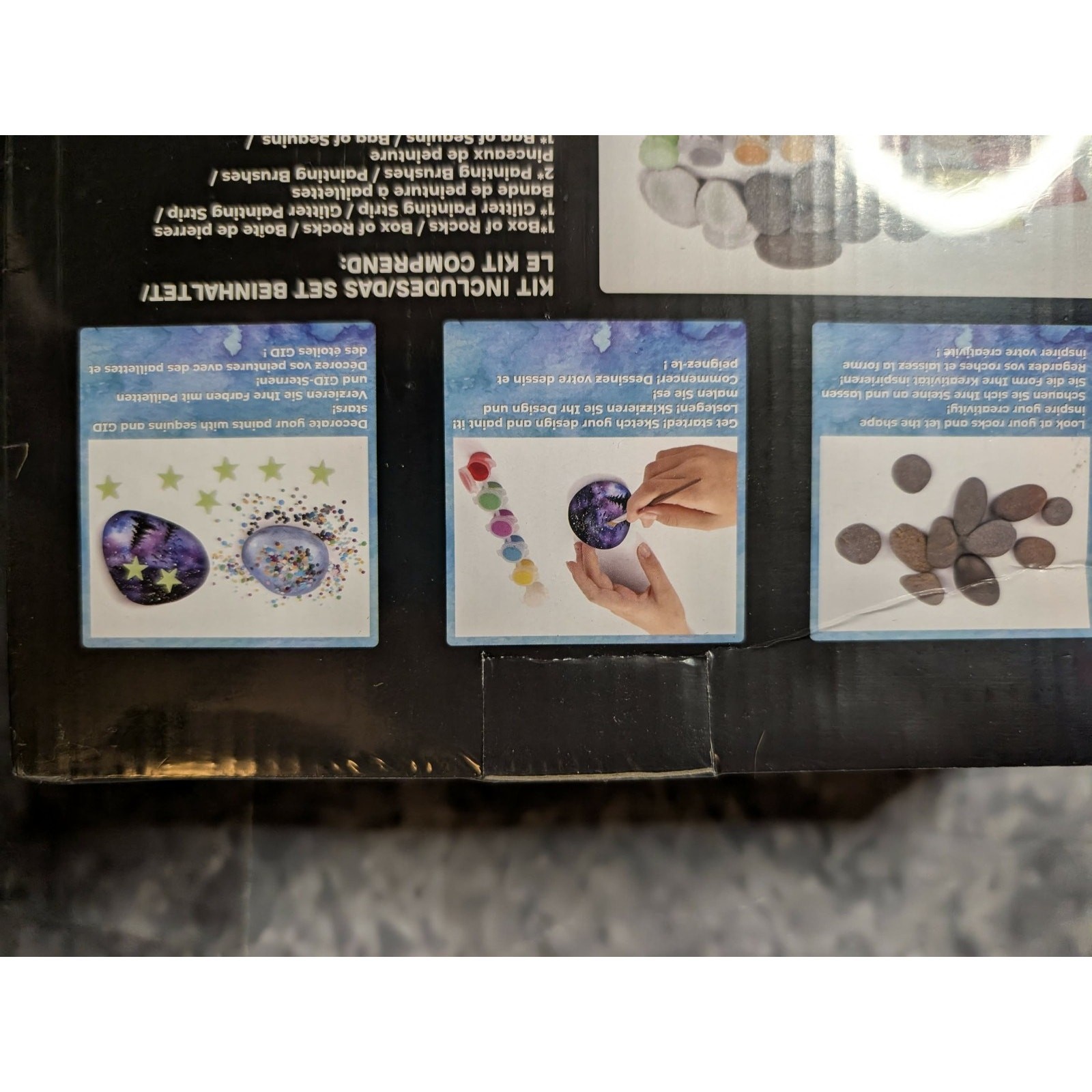 NEW! SMILESSKIDDO Galaxy Rock Painting Science Kit. Kids Experiments Crafts Gift