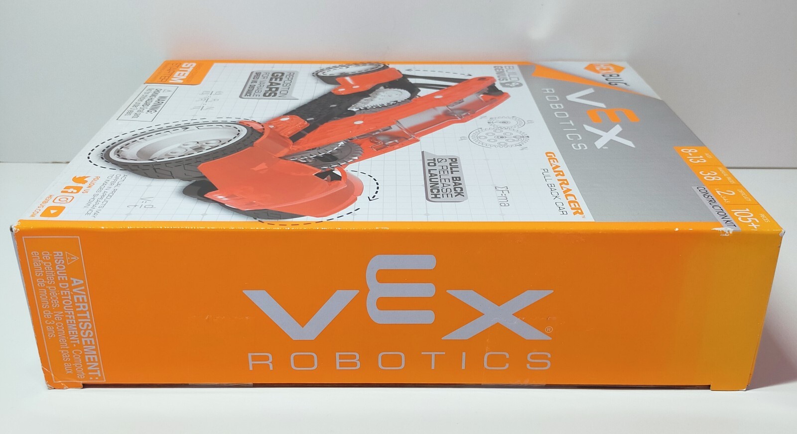 Hexbug Vex Robotics Gear Racers Pull Back Car Construction Set Ages 8+ STEM