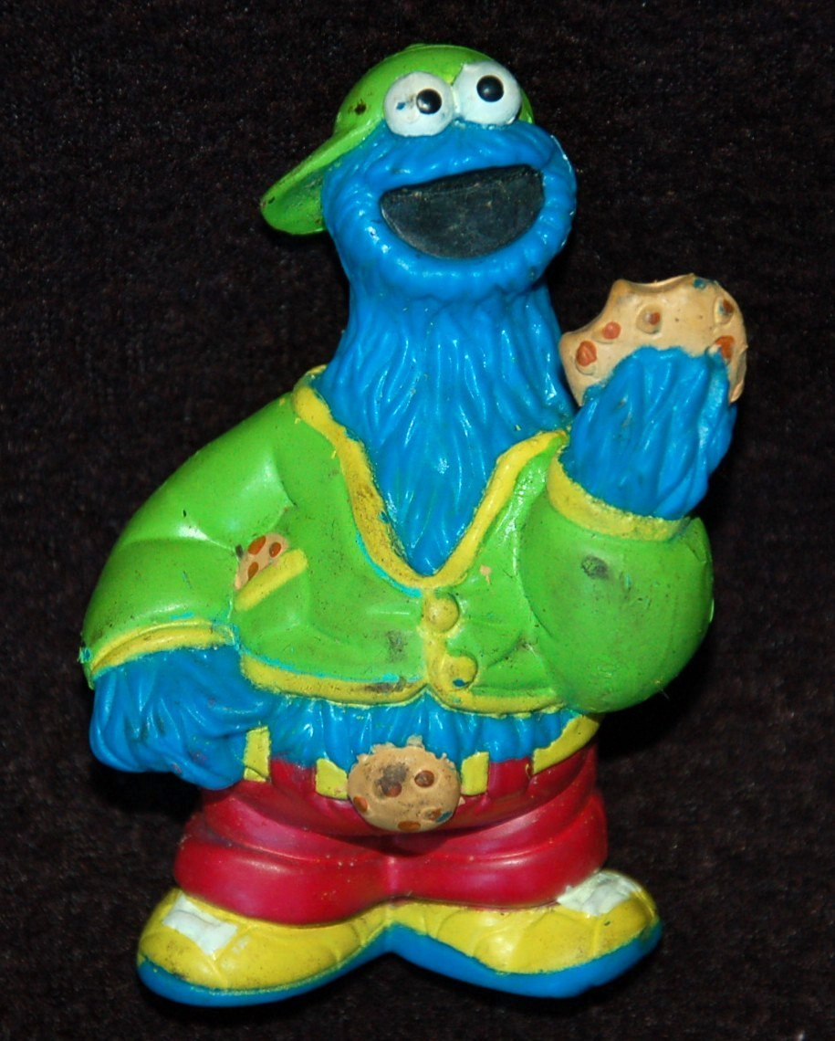 Sesame Street ~ 6 Figures ~ Cookie Monster, Big Bird, Abby Cadabby, Count, Oscar