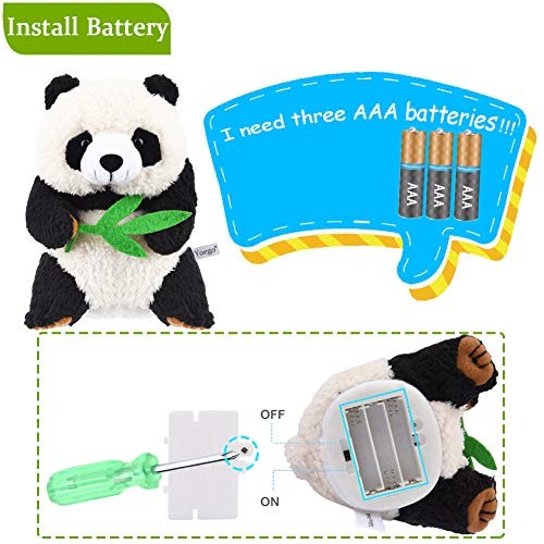 Talking Panda Repeats What You Say Educational Talking Toy Repeating Panda B