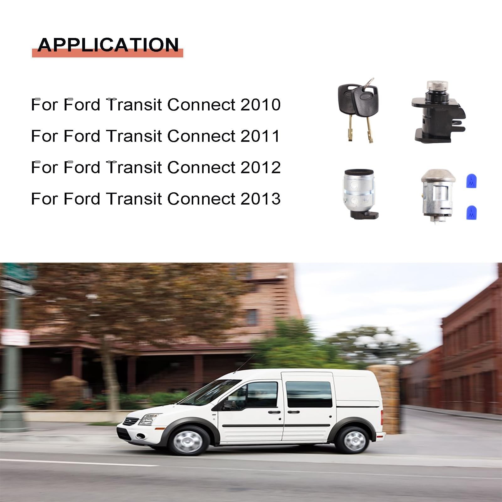 4425134 Complete Lock Set Compatible with Ford Transit Connect 2010 2011 2012…