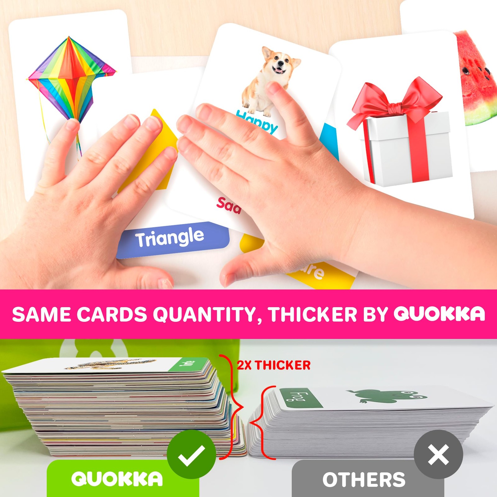ABC Learning Flash Cards for Toddlers 2-4 Years Old – 60 Realistic Flashcards…