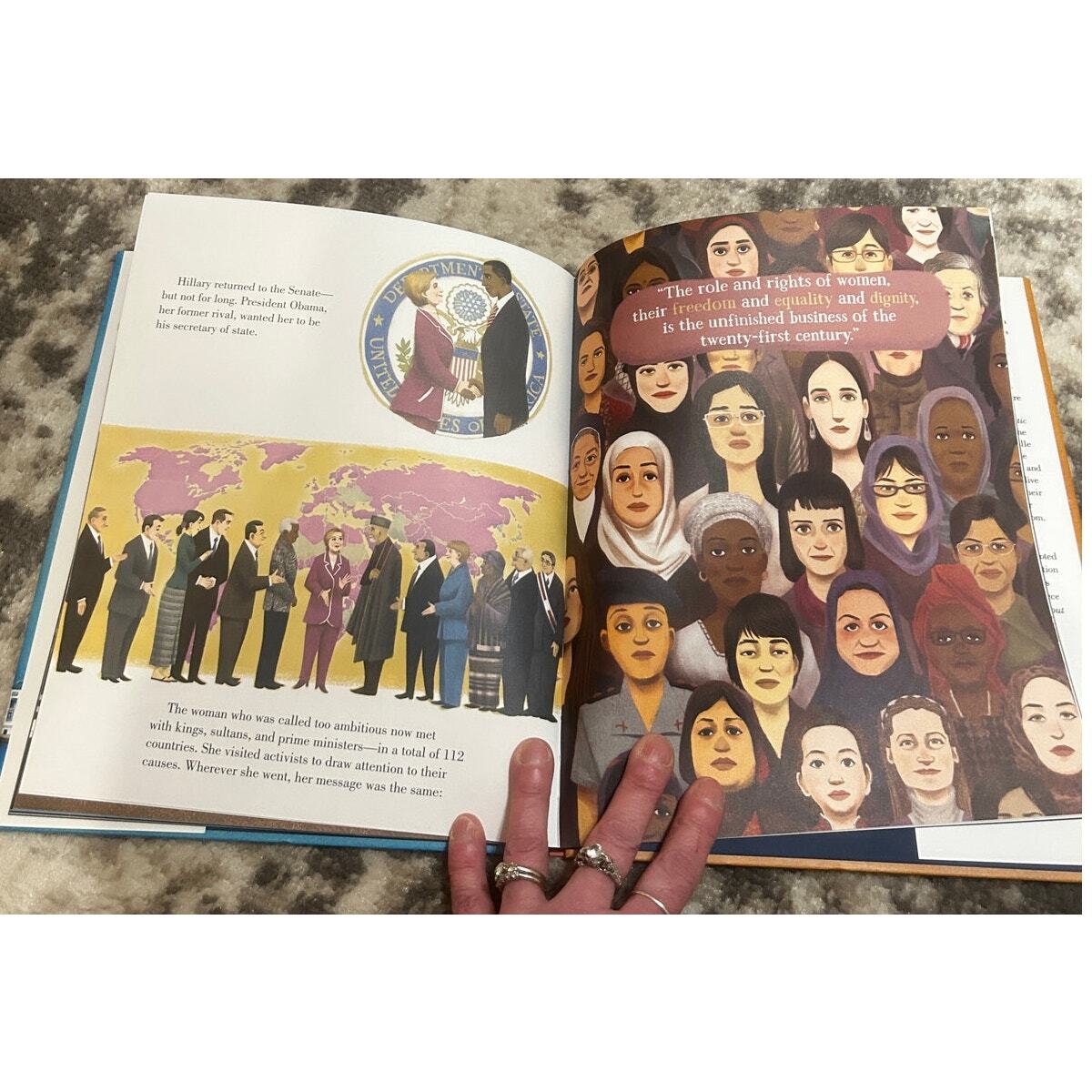 Hillary Rodham Clinton-Some Girls Are Born to Lead Hardcover Book