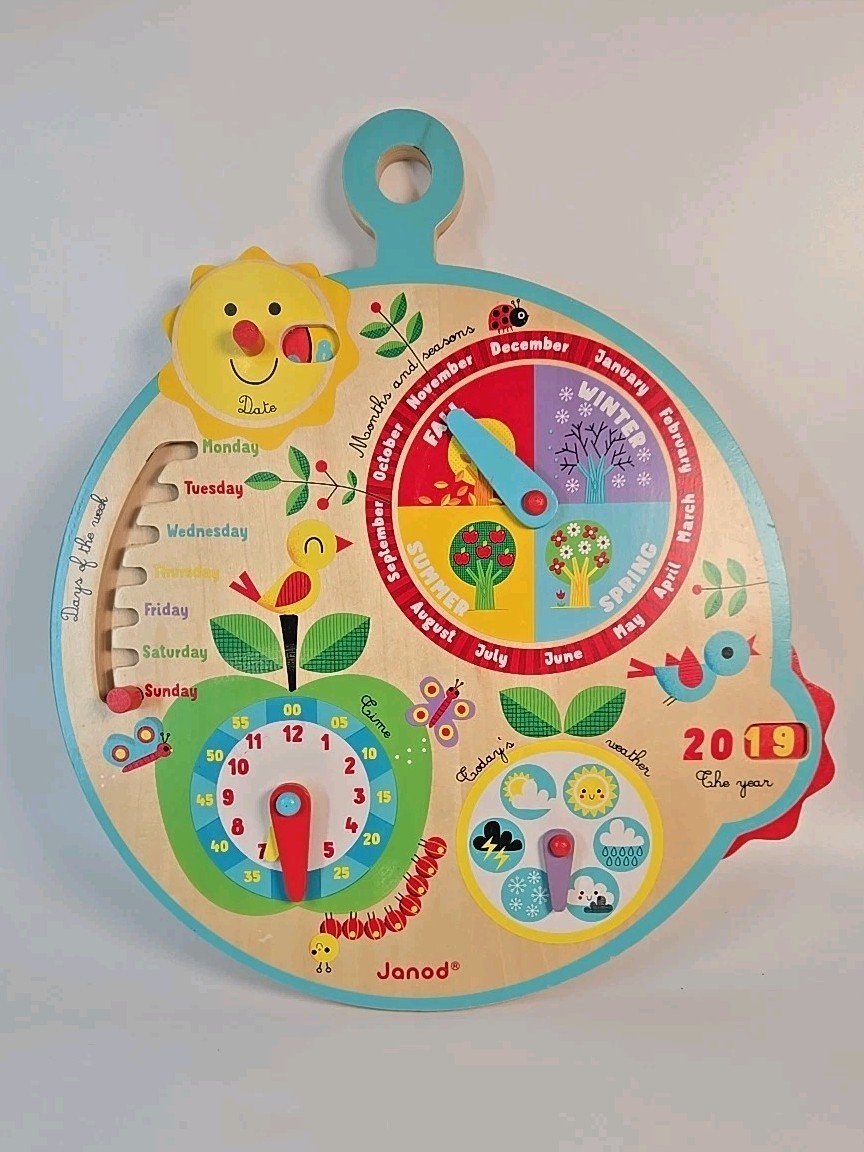 CALENDAR OVER TIME (ENGLISH VERSION) (WOOD) Montessori
