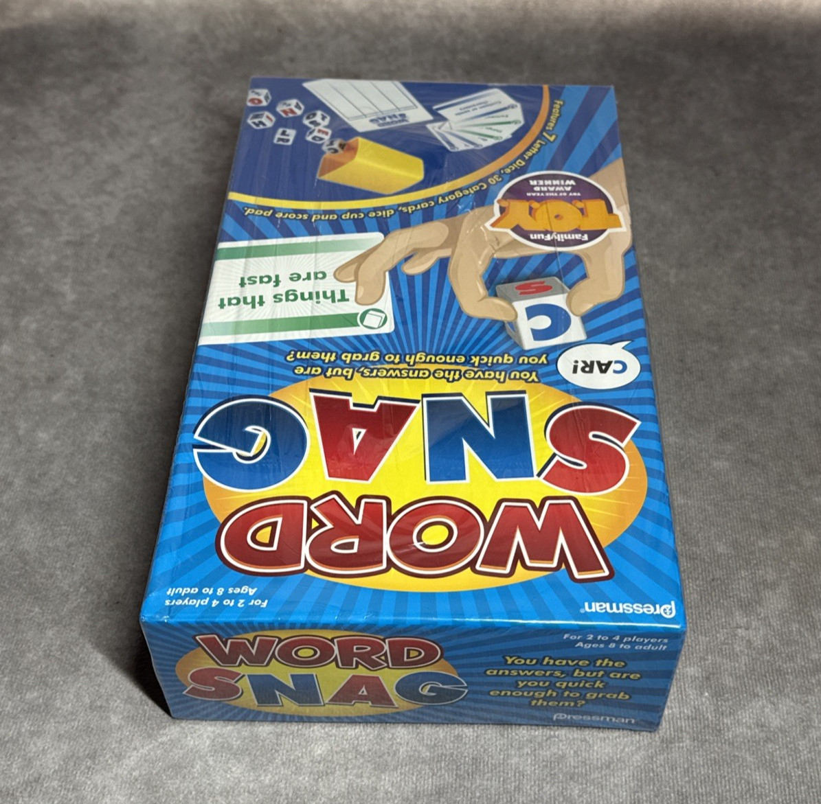 Pressman Word Snag Game 2012 Toy of the Year Award Winner Word Dice Game