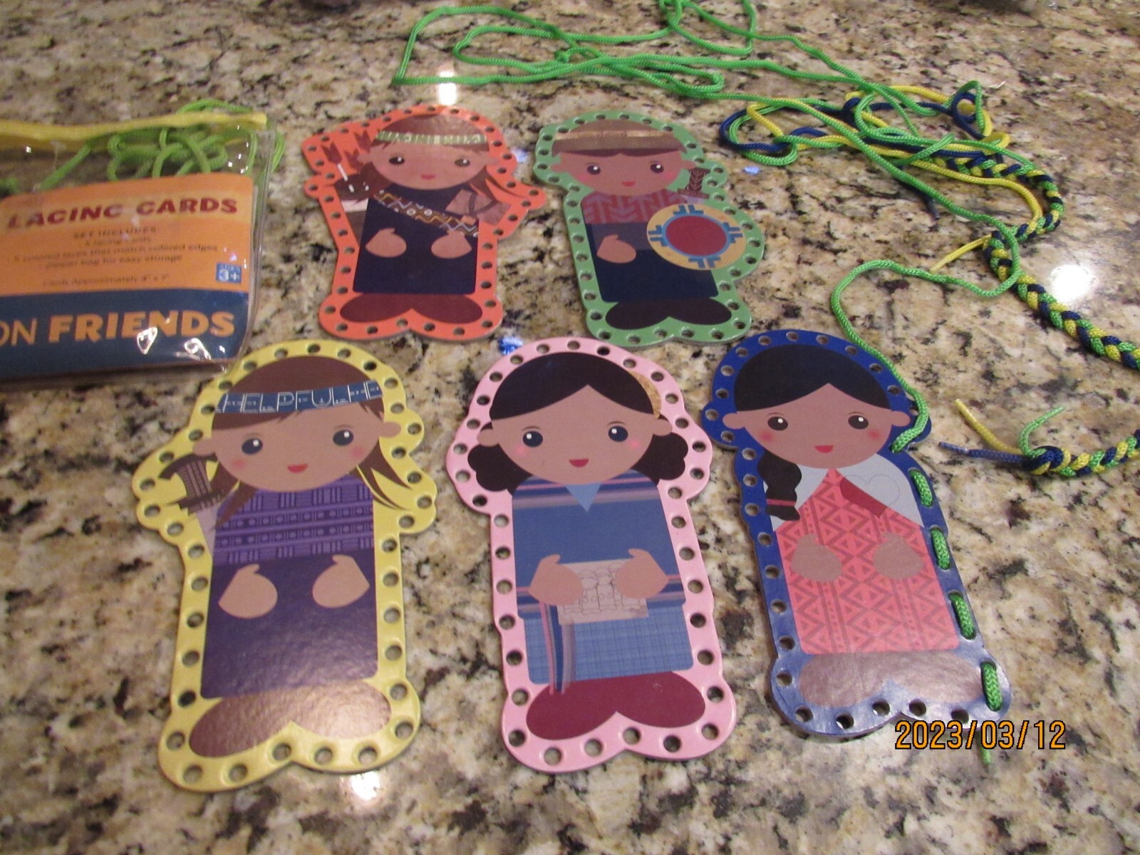 My Book of Mormon Friends Lacing Card Set – 4″x7″ Cards – Alexis Merrill
