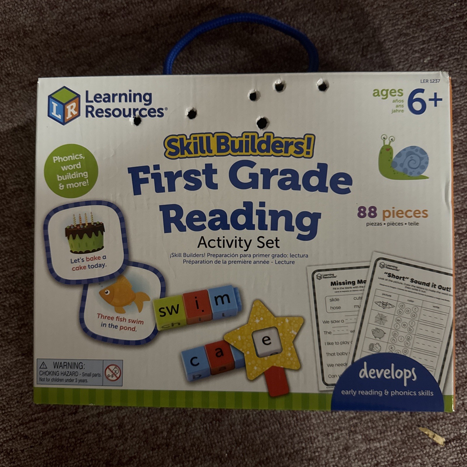 Learning Resources Skill Builders! First Grade Reading Activity Set for Ages 6+