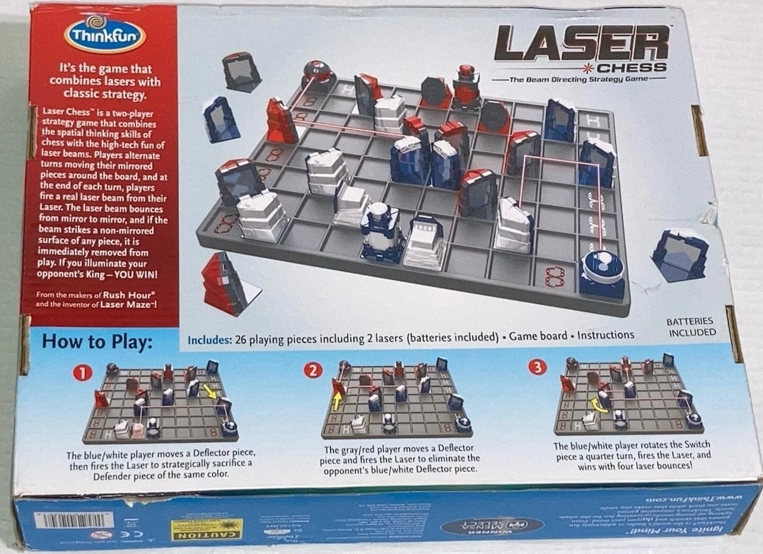 ThinkFun Laser Chess Two Player Strategy Beam Game Toy