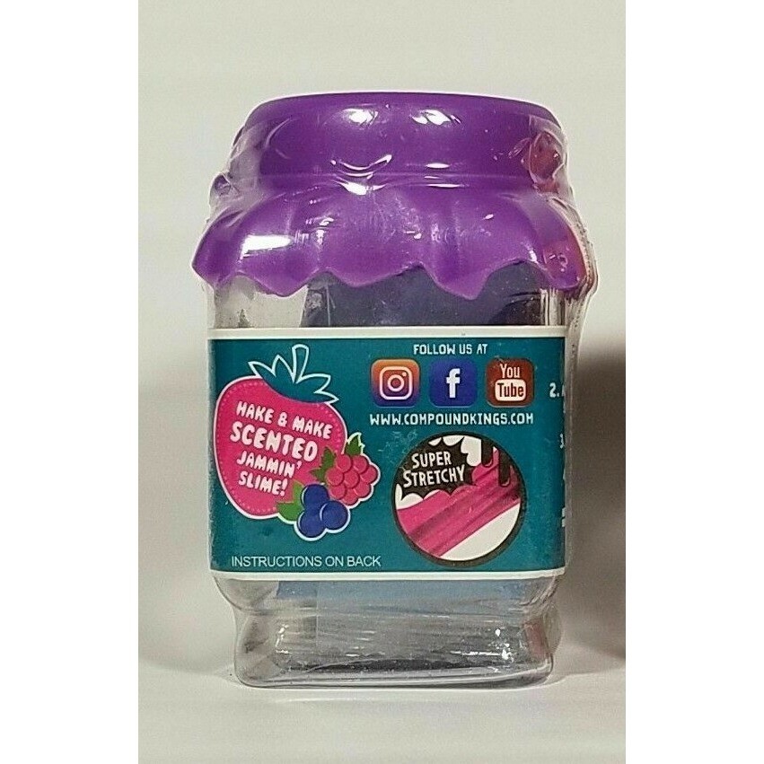 New Jammin’ Jellies Blueberry Scented Squishy Slime Kit just Add Water CUTE Jar!
