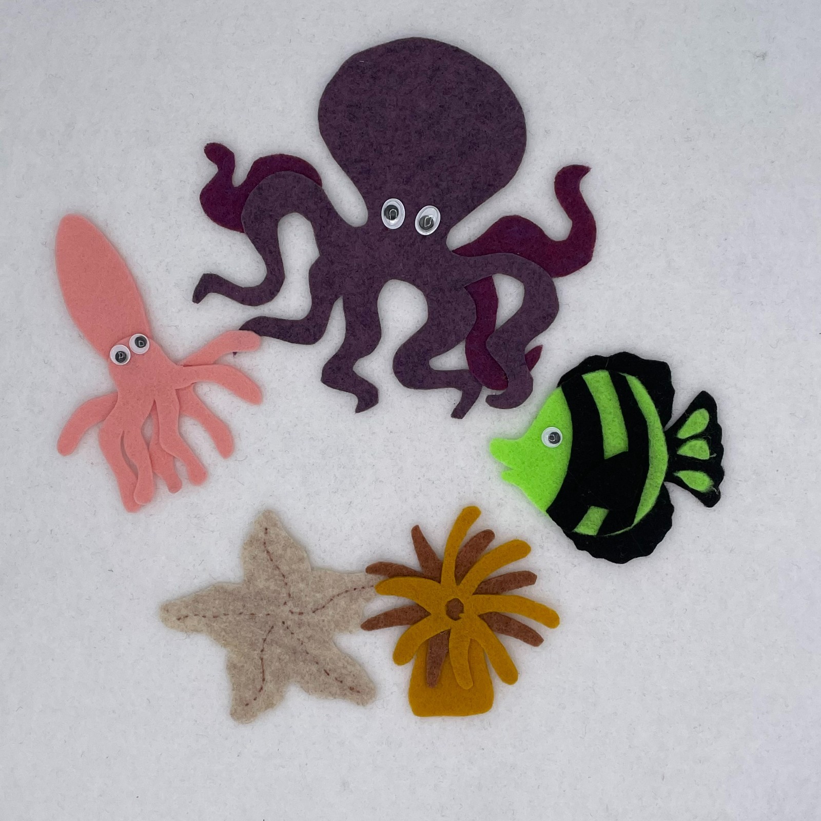 Under the Sea, Ocean Life, Sample Set for Felt or Flannel Board Play