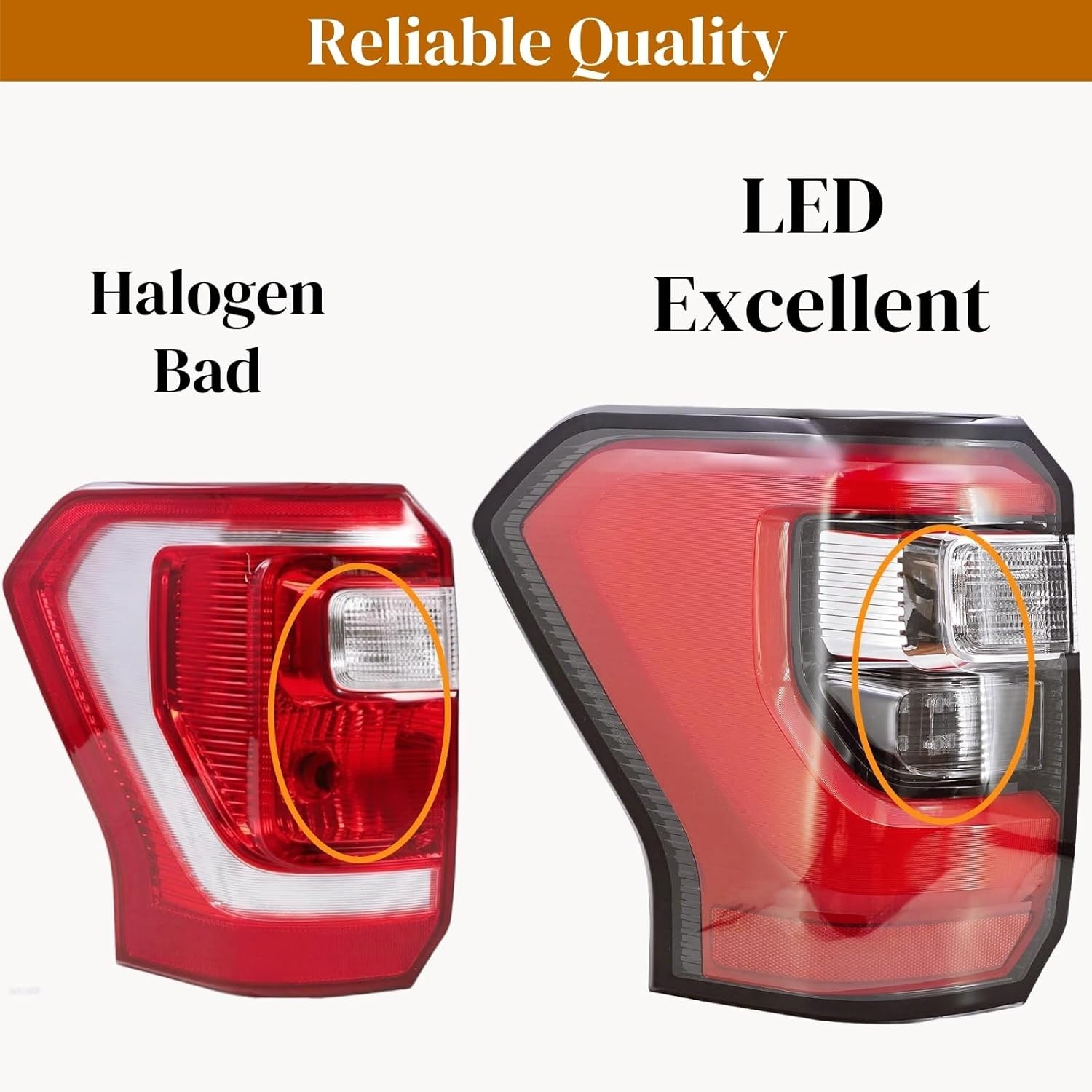 Led Left Driver Side Tail Light Compatible With Ford Expedition 2018-2021, Com..