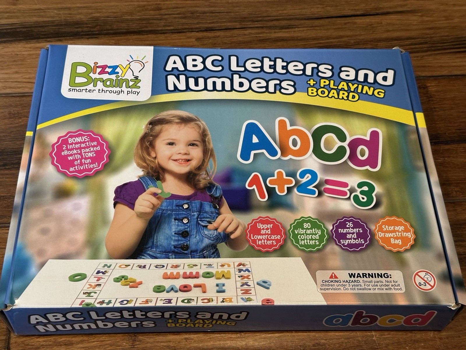 Bizzy Brain Smart Play With Magnetic Letters And Numbers
