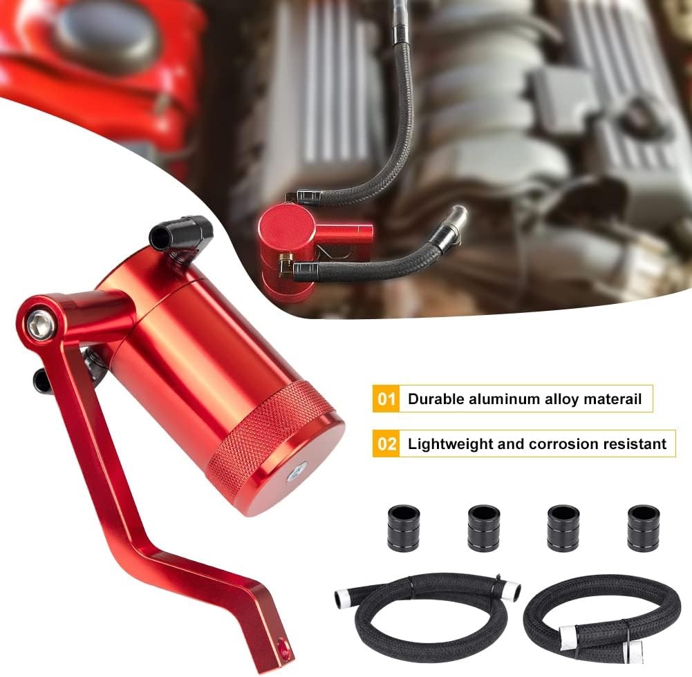 JDMON Oil Catch Can Oil Separator Reservoir Tank Compatible with 2011-2021 Dodge