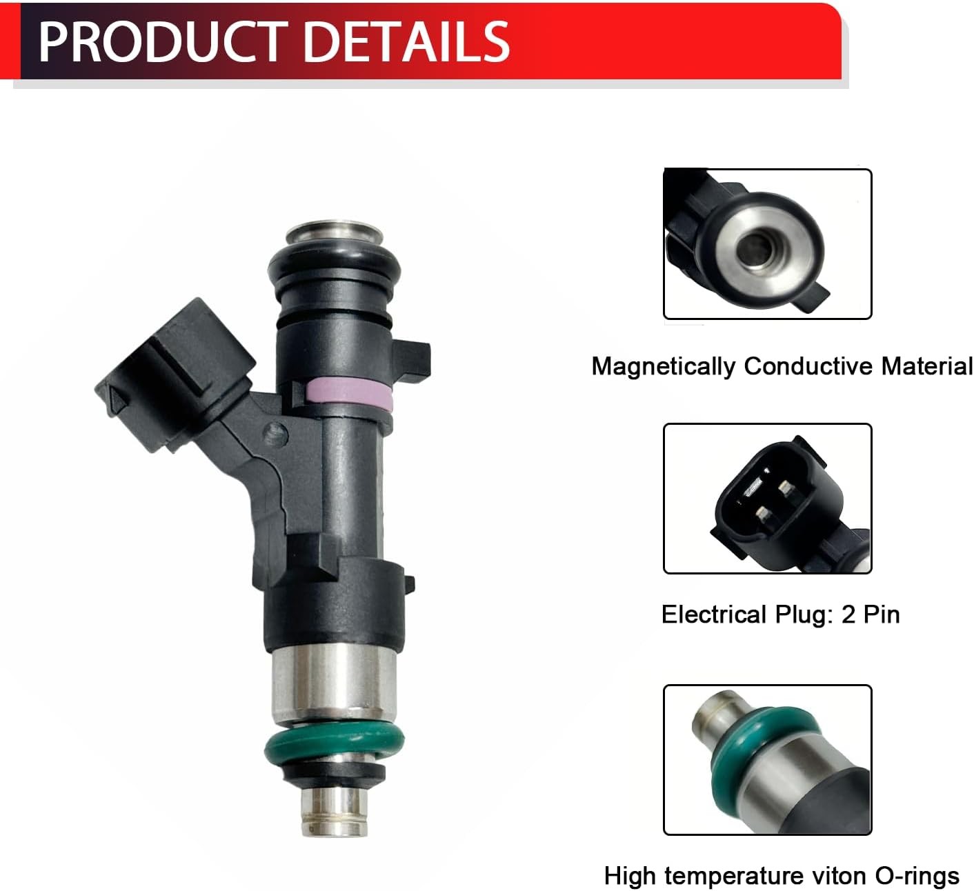 0280158007 Fuel Injectors Compatible with Nissan Titan Armada NV1500 NV2500