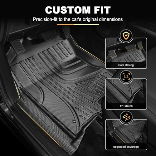 Floor Mats for 2013-2018 Dodge Ram 1500/2500/3500 Crew Cab | All Weather Floor
