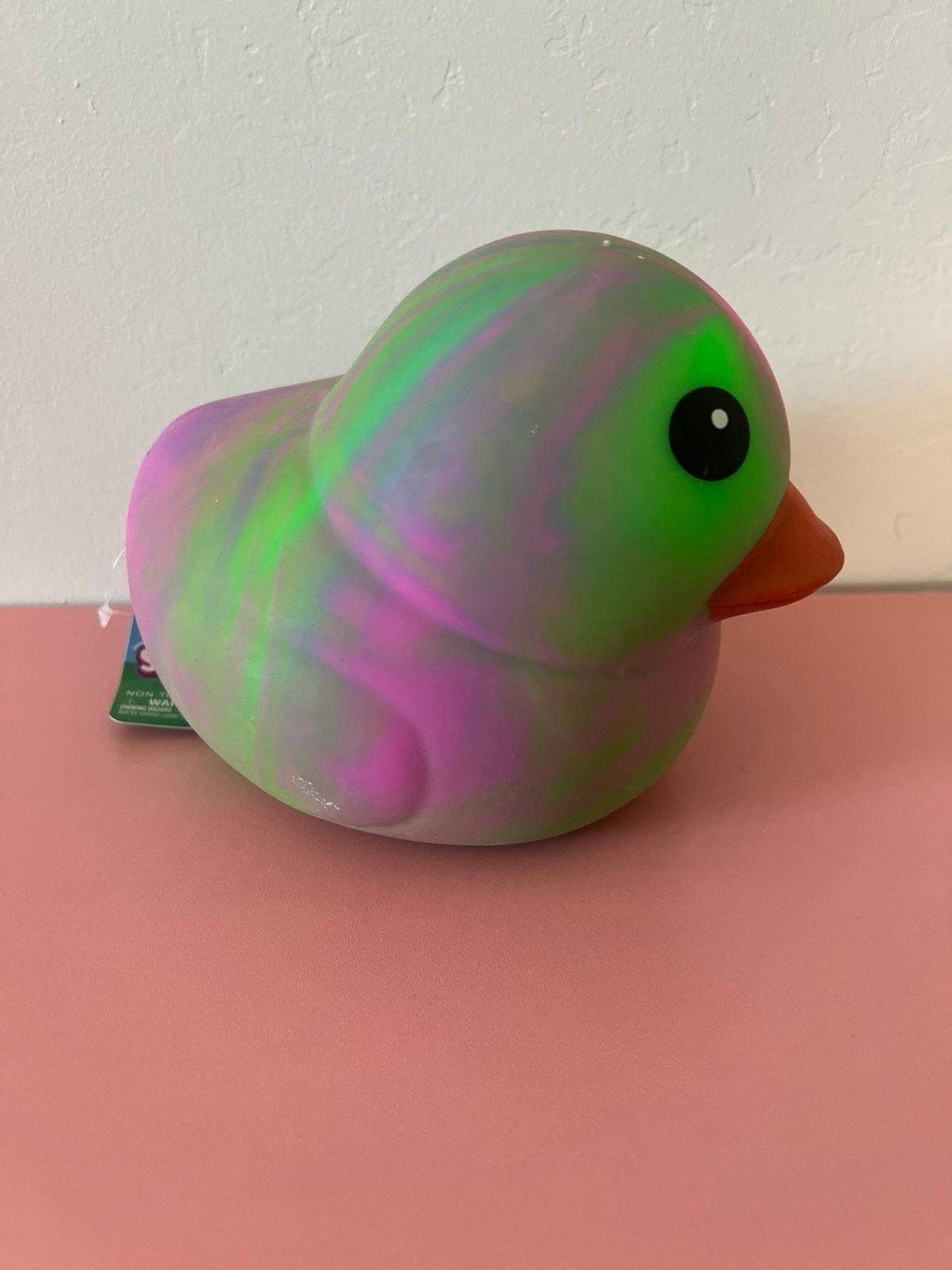 Tye Dye- Green Duck TikTok Viral Sunny Days Squeezy Squishy Easter Toy-random