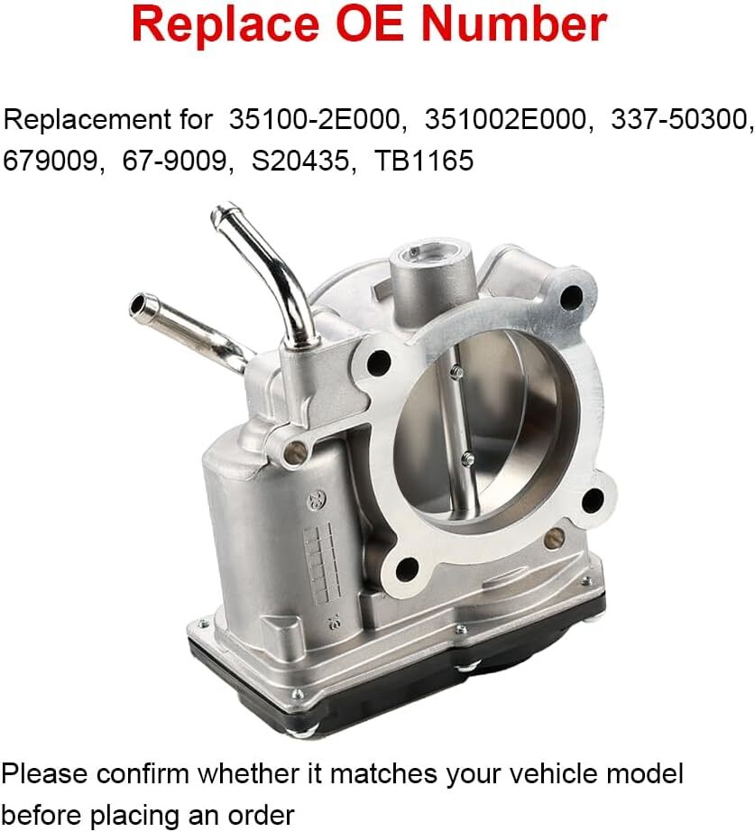 Electronic Throttle Body Assembly Compatible with Hyundai Elantra GT Tucson Kia