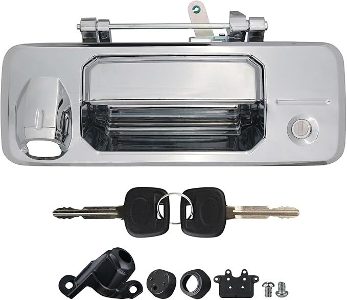 Tailgate Handle with Rear Camera Hole Liftgate Latch Handle with Key Lock