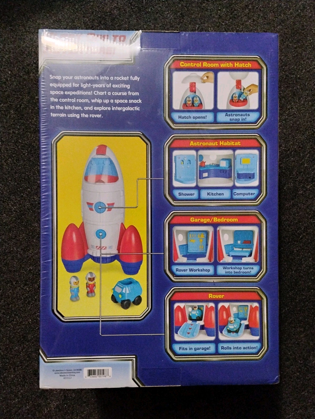 Lakeshore Learn & Play Explore Rocket Space Ship Toy Educational 3+ ~ New Sealed