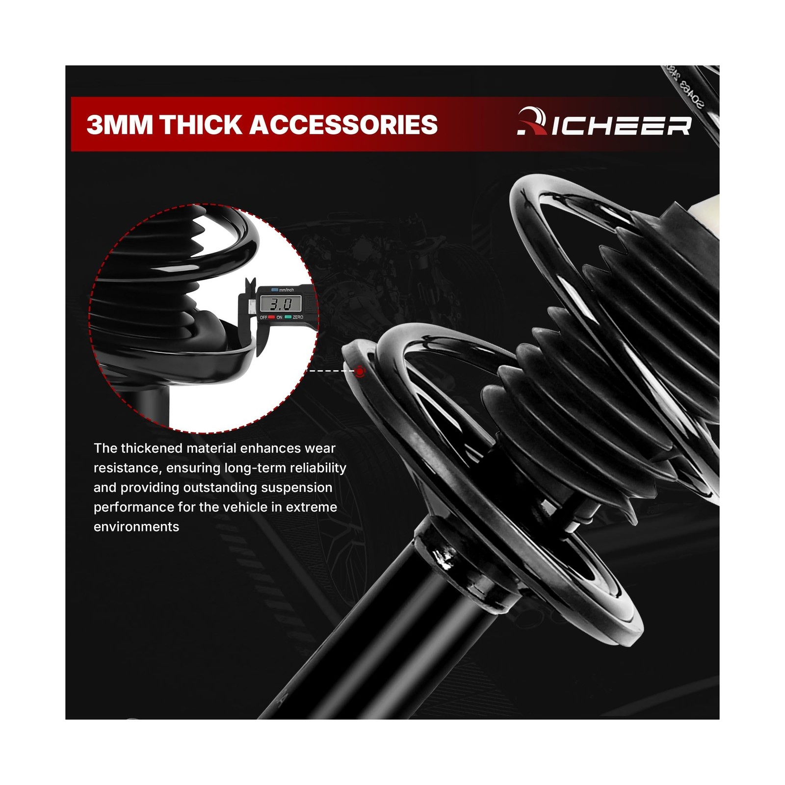 Richeer Front and Rear 4 PCS Strut Assembly Compatible with 2009-2013 Corolla…