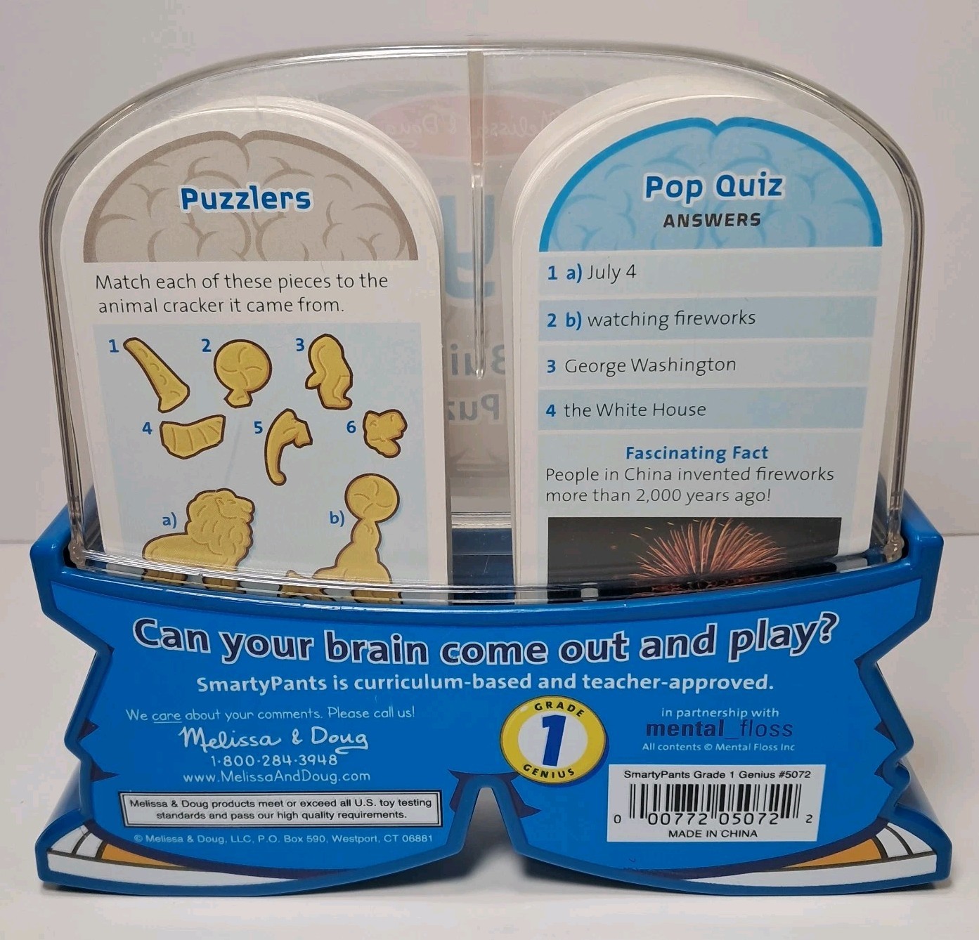 Melissa & Doug- Smarty Pants 1st Grade – 120 Educational Questions,Puzzles Cards