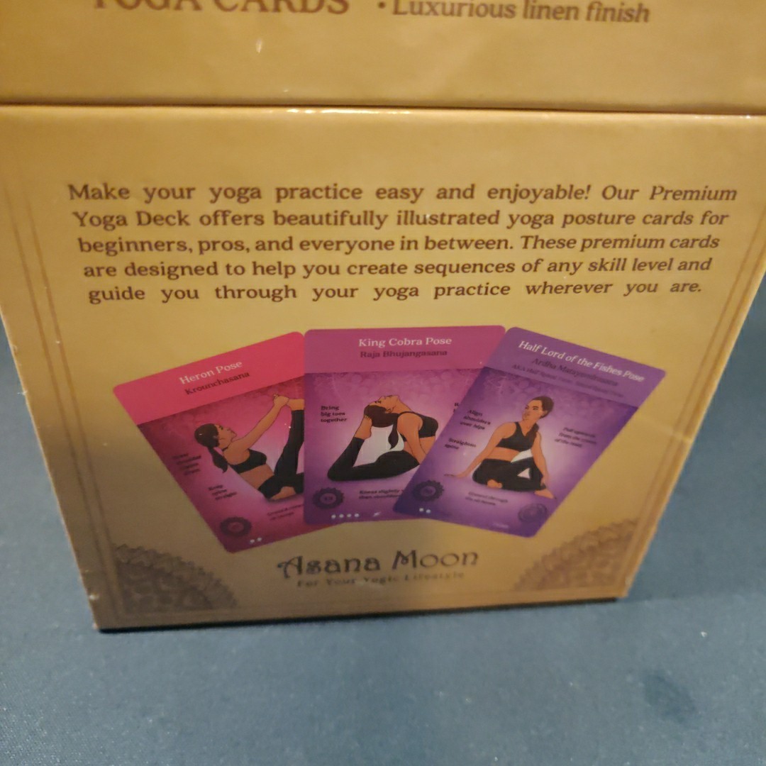 Asana Moon Premium Yoga Cards Deck Over 120 Yoga Poses & 12 Sequences New Sealed