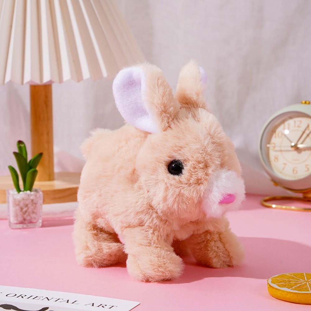 Educational Toys Can Walk And Talk Electric Pet Simulation Plush Rabbit Kids GN