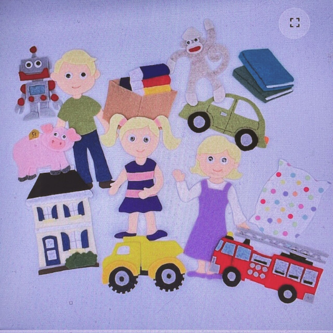 Mighty Maddie Handmade Felt Pieces for Felt or Flannel Board Play – Math Start