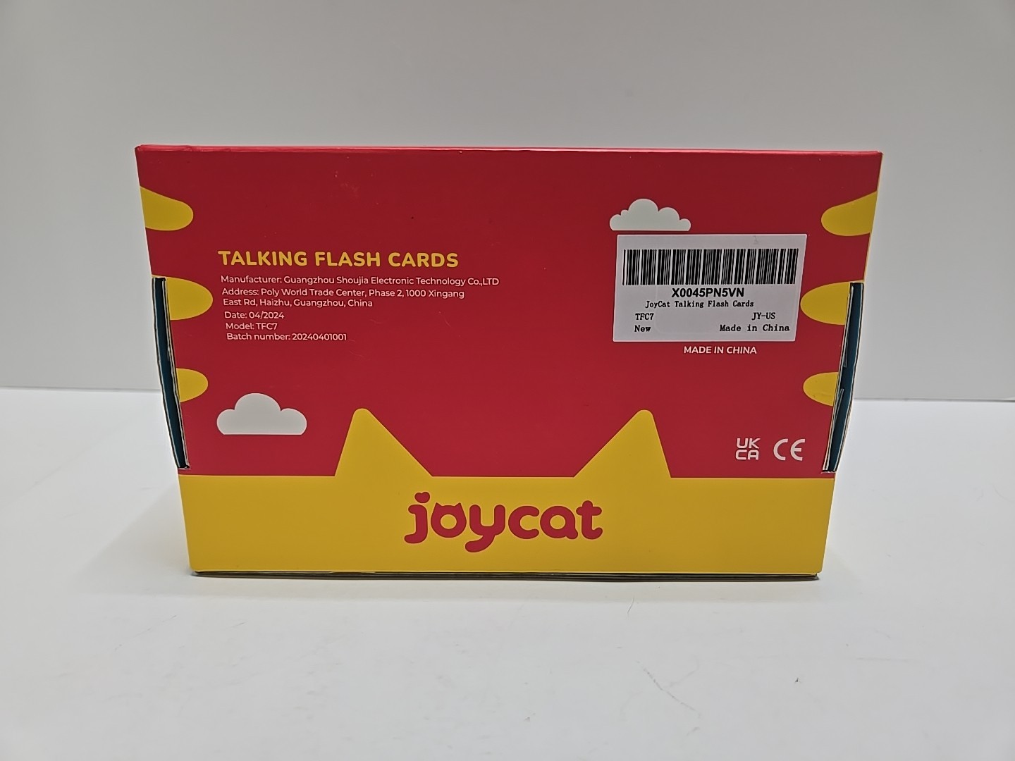 Joycat Talking Flash Cards For Ages 2+ Educational New Open Box