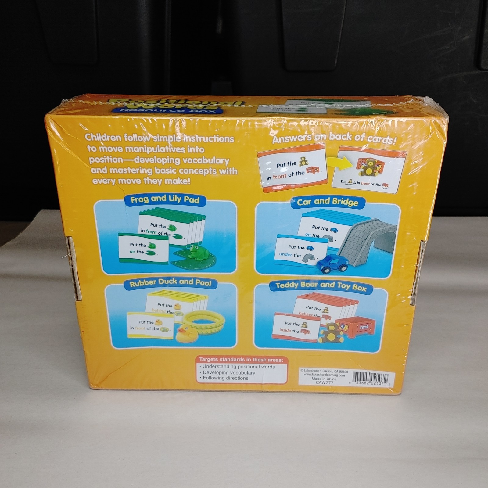 Lakeshore Positional Words Resource Box Ages 3+ PP949 Sealed (READ)