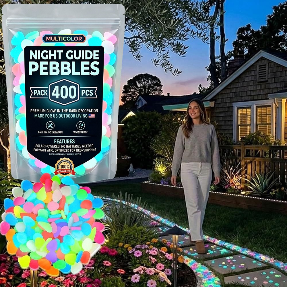 Colorful Glowing Rocks for Yard,Night Glow Aquarium Stones,Luminous Garden Decor