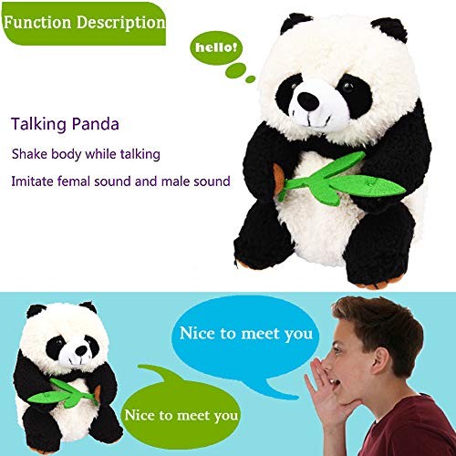 Talking Panda Repeats What You Say Educational Talking Toy Repeating Panda B