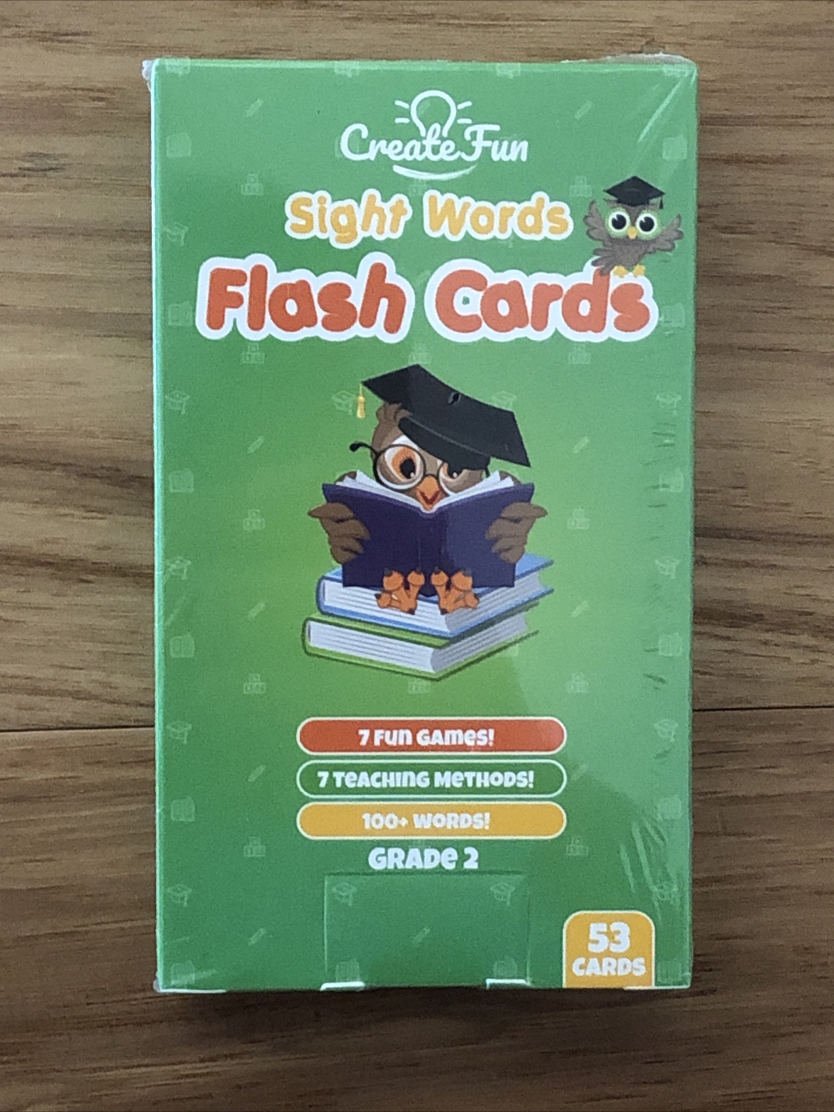 CreateFun Sight Words Flash Cards | 53 Cards with 7 Games And More Grade 2 NEW
