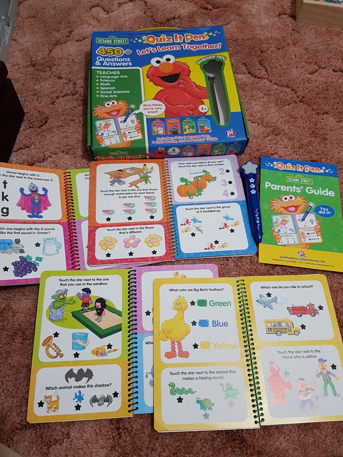 Excellent Quiz It Pen age 3+ PRESCHOOL : Box of 4 with 450 Questions and Answers