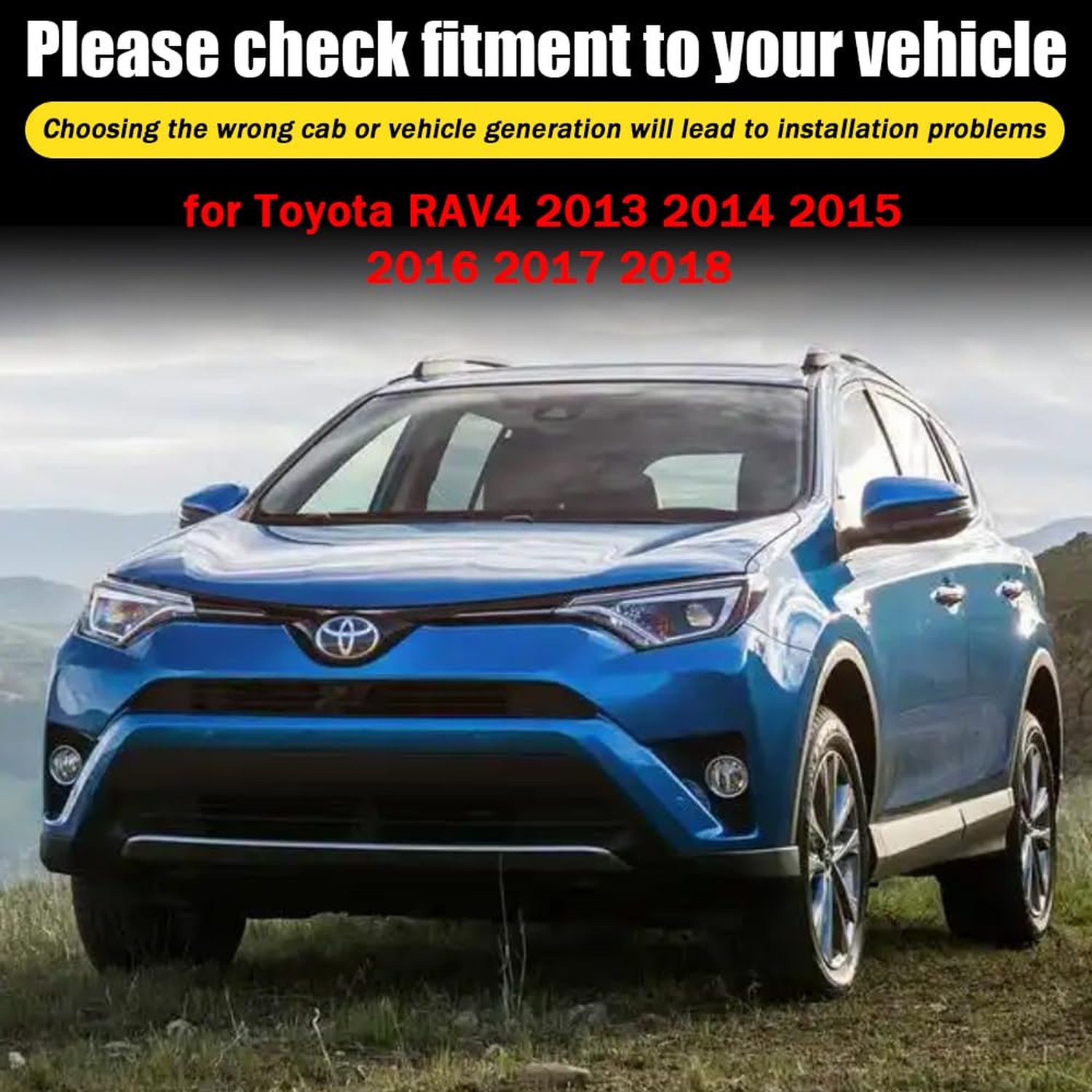 Window Visors Rain Guards for Toyota RAV4 2013 2014 2015 2016 2017 2018 Acces…