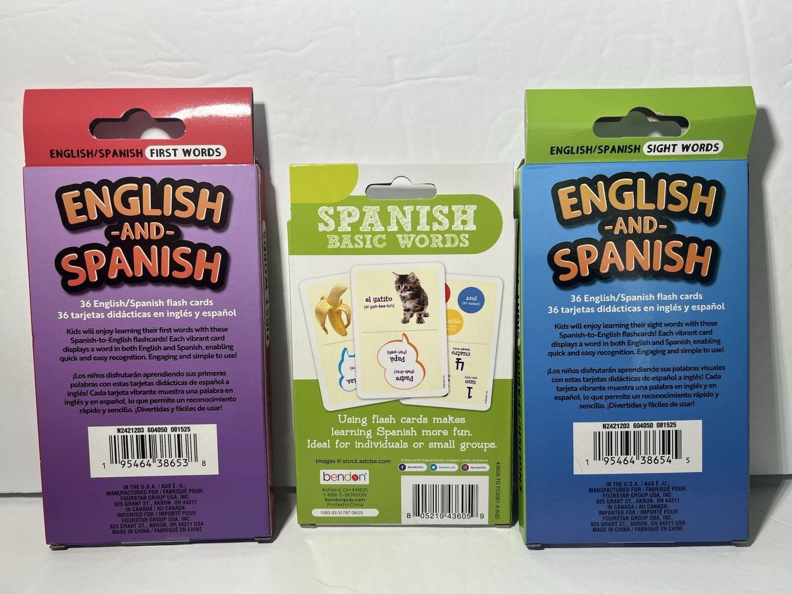 English and Spanish Flash Cards First Words Sight Words Spanish Basic Words