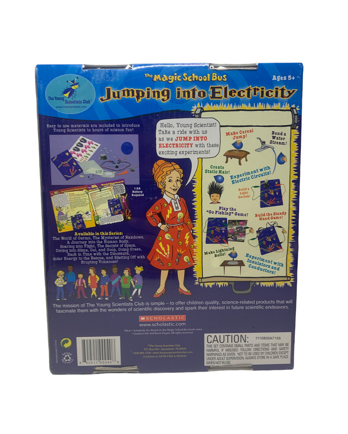 THE MAGIC SCHOOL BUS Jumping Into Electricity Kit Age 5+ NEW Factory Sealed