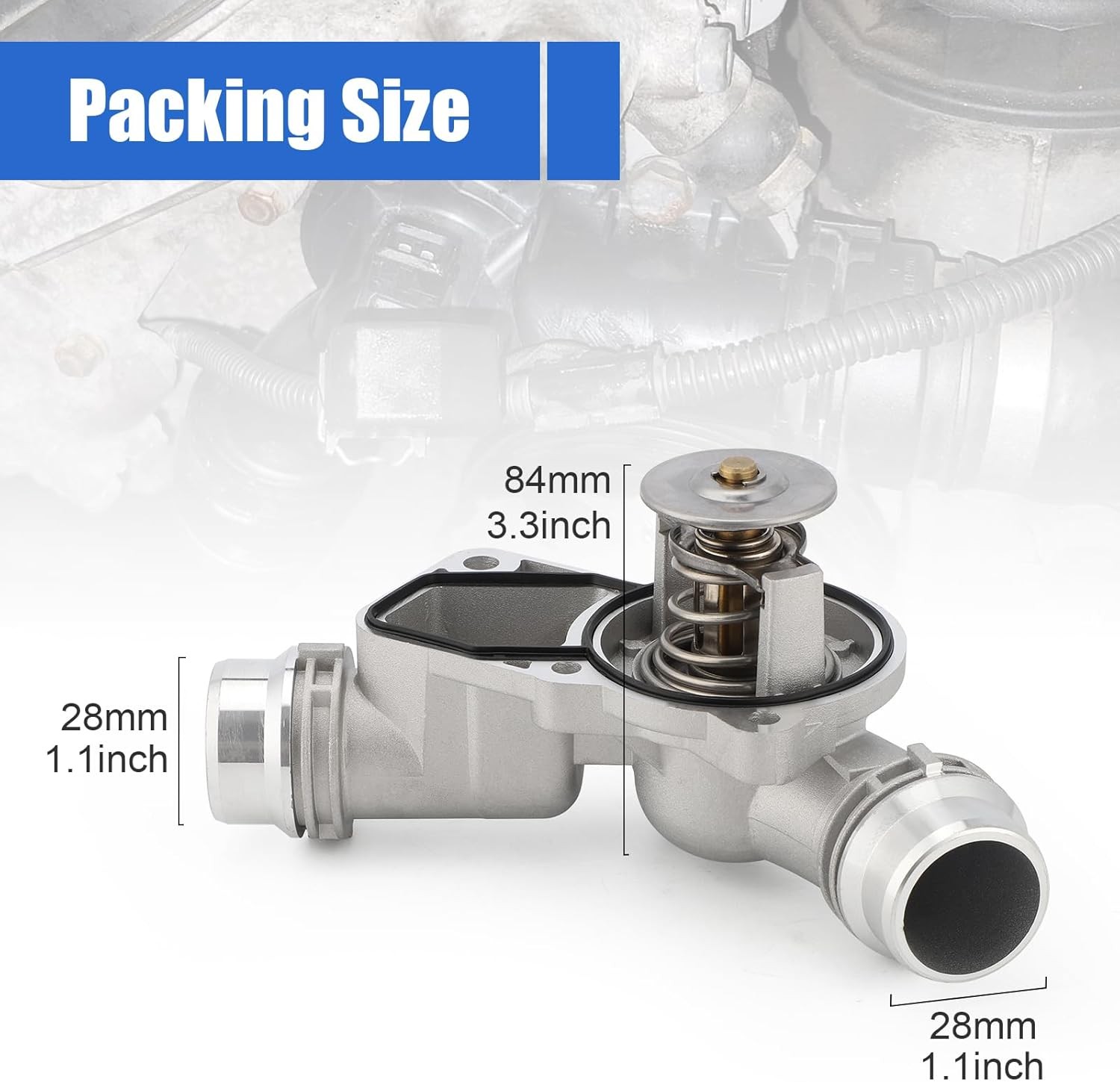Upgrade Aluminium Thermostat Housing Assembly for BMW 323 325 328 330 525 528