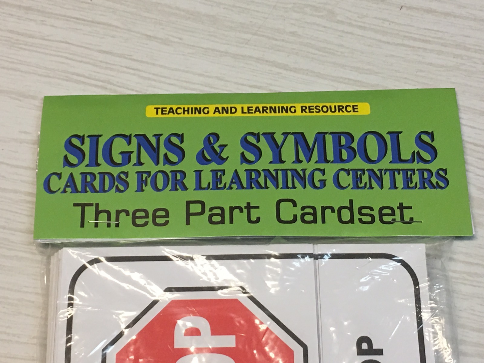 Signs & Symbols – Cards for Learning Center – Three Part Card set – Montessori