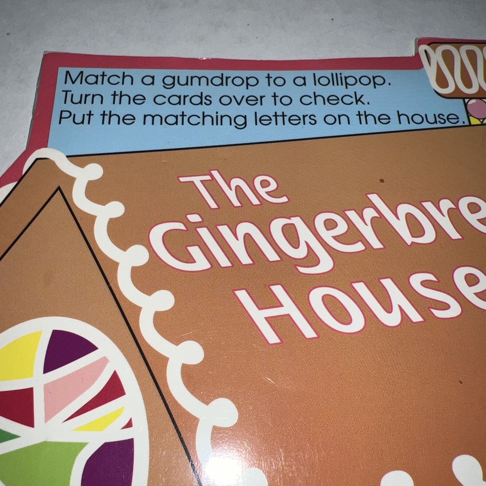 Gingerbread House Grades K-1 File Folder Game Matching Letters