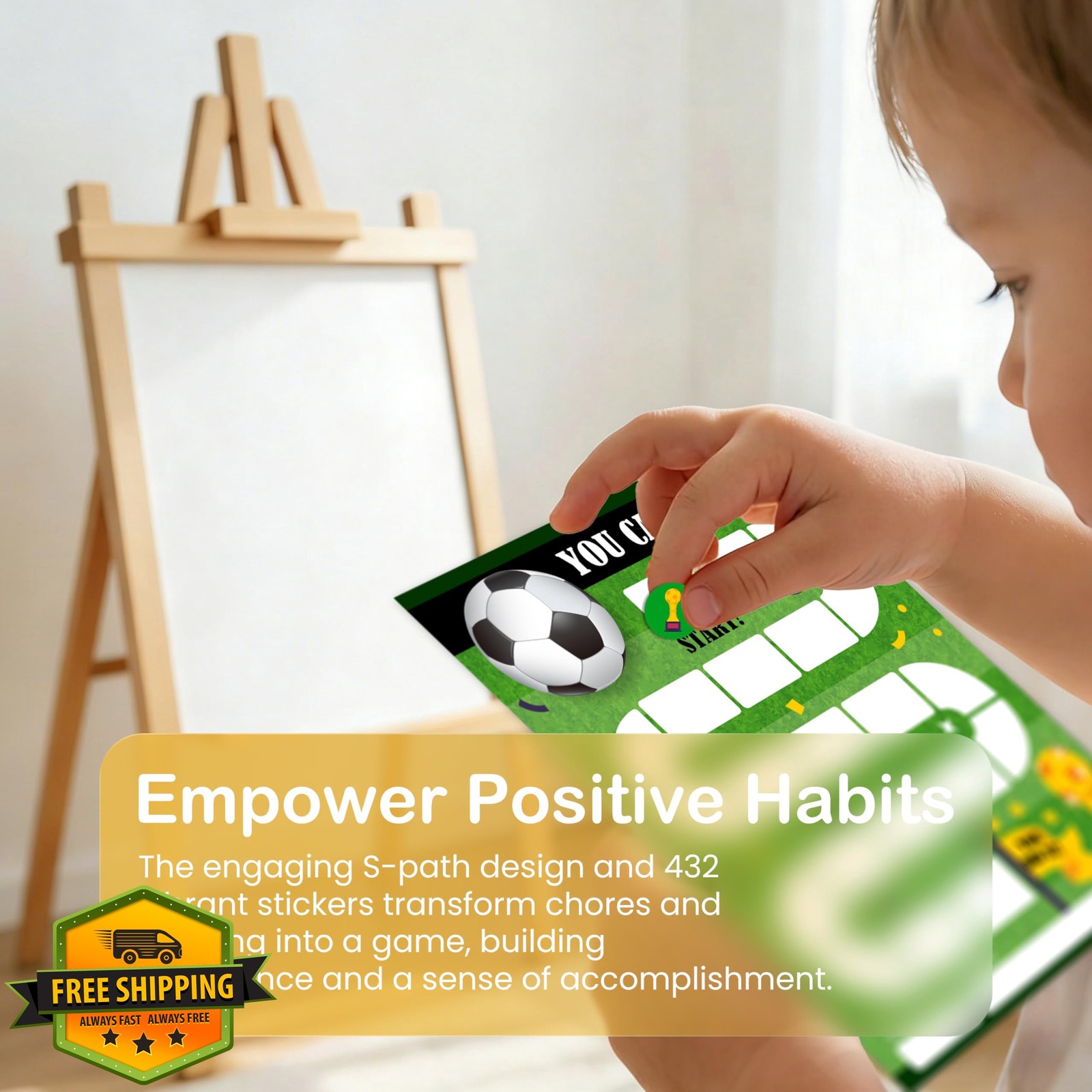 HJLLOQR Soccer Behavior Chart 20 Charts 432 Stickers