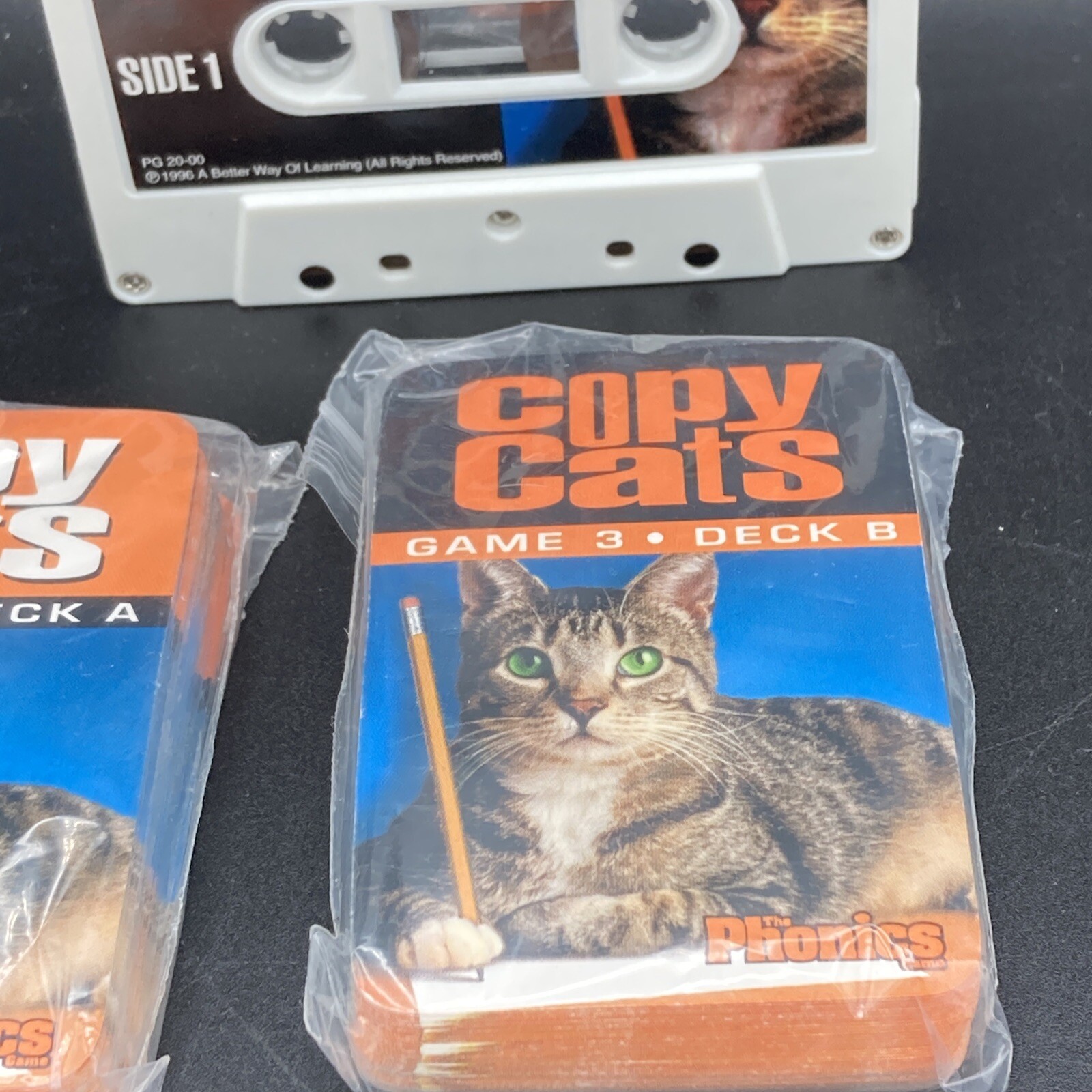 The Phonics Game Replacement Cards and Cassette Game 3 Copy Cats