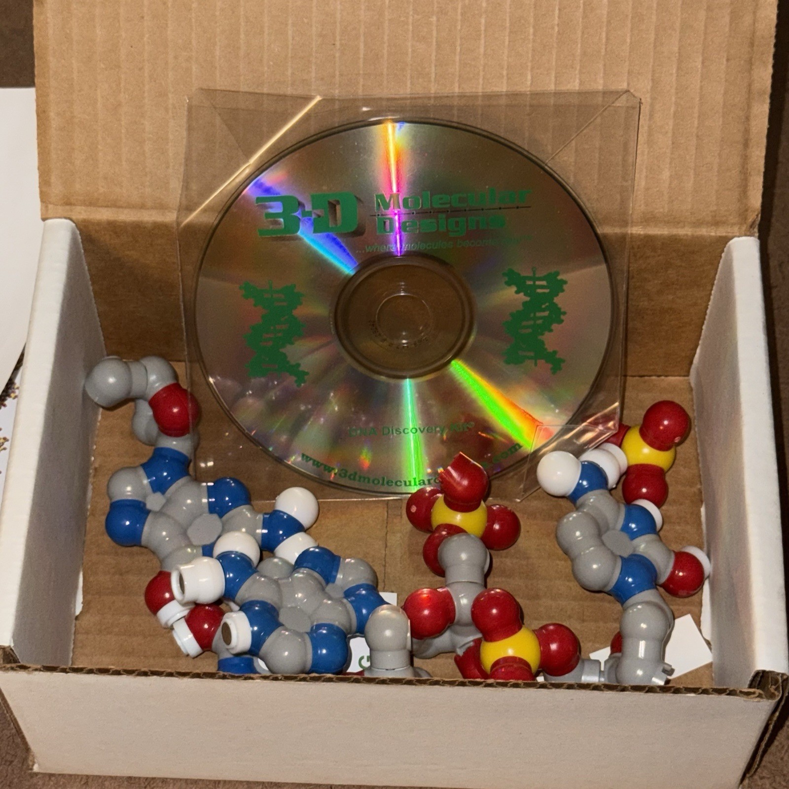 3D Molecular Designs The DNA Discovery Kit – 2 Base Pair Model Molecule Science