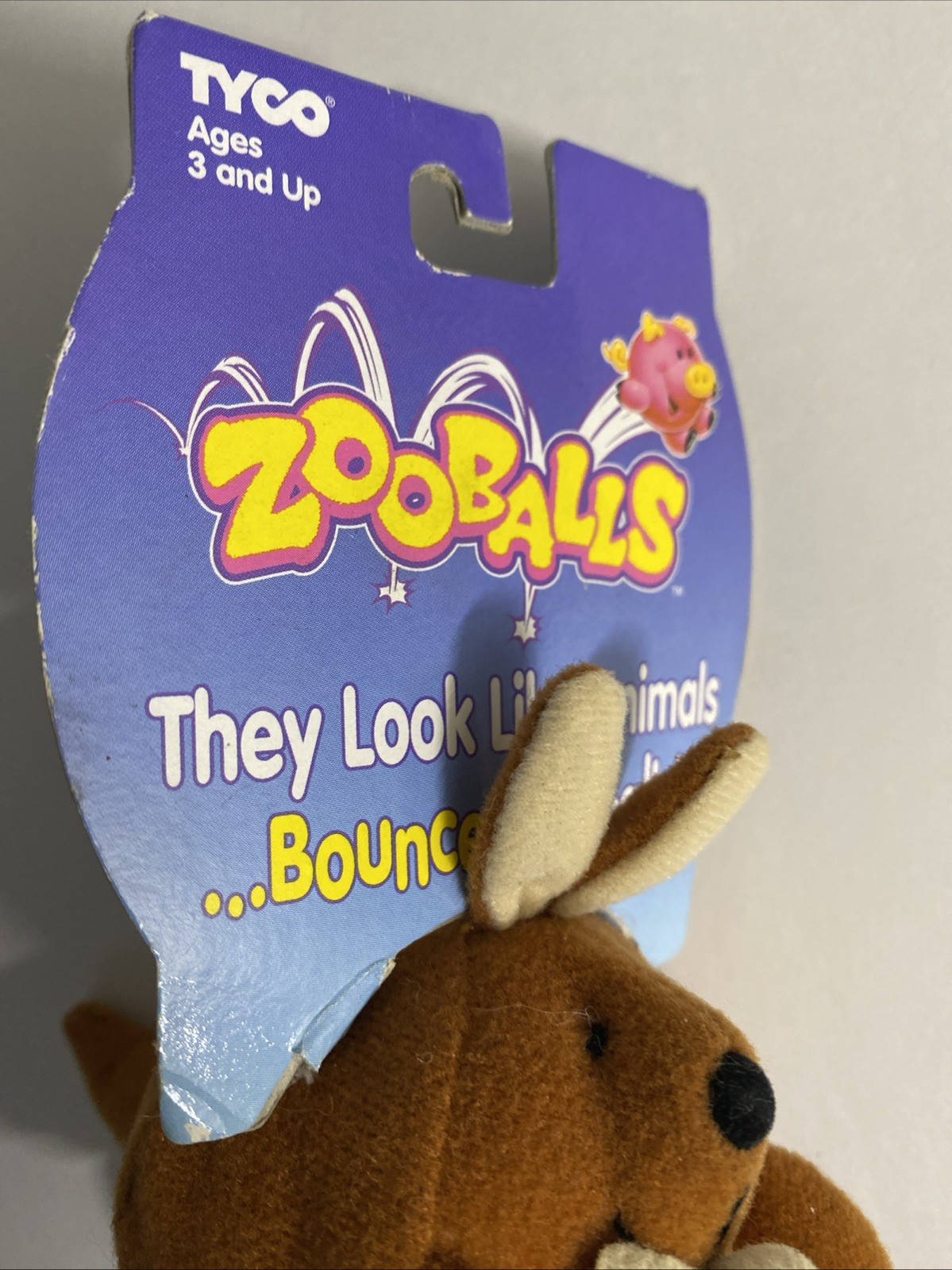 Vintage 1996 Kalvin Kangaroo Assorted Tyco Industries Inc ZOOBALLS W/ Tags