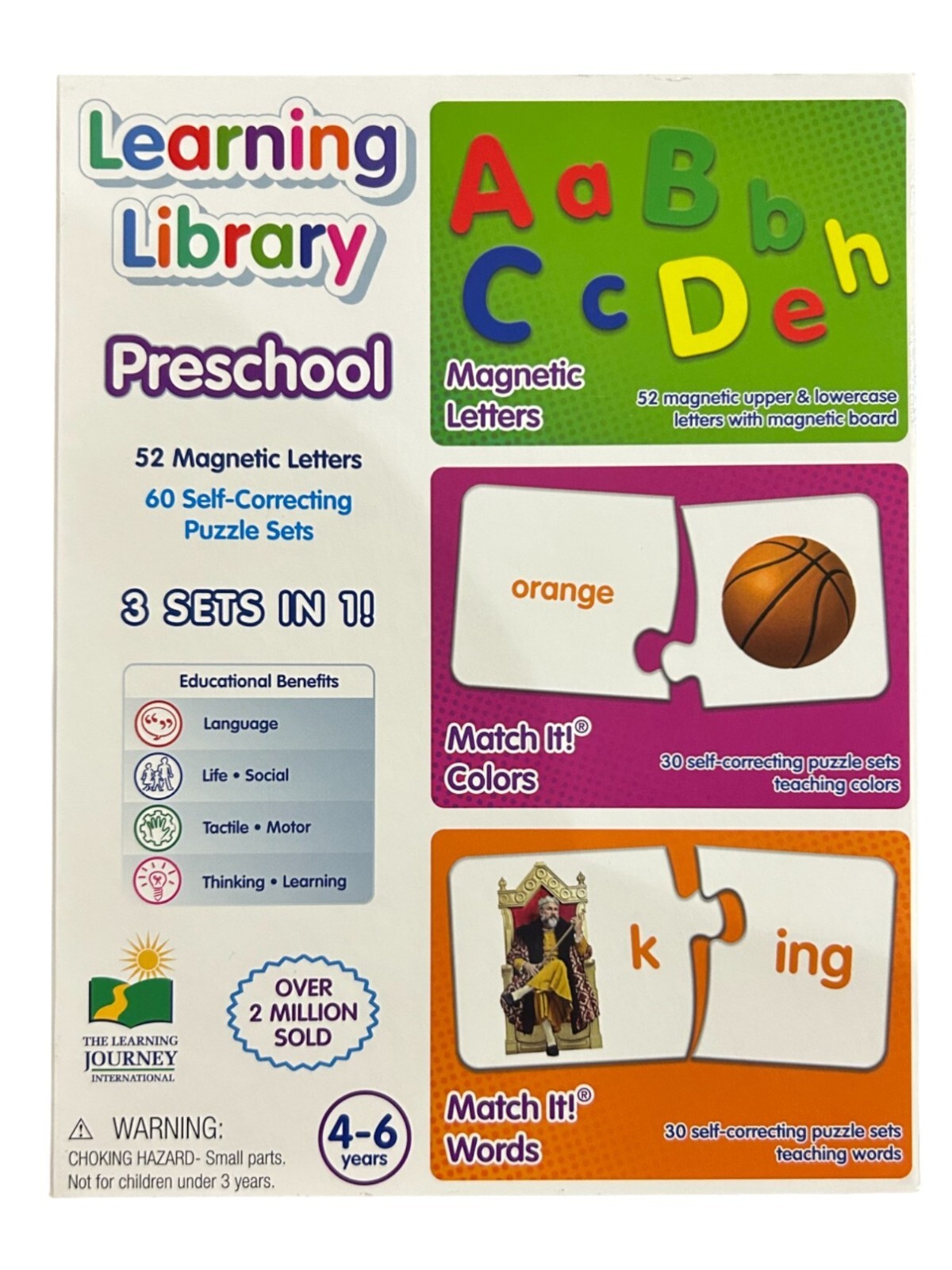 Learning Library Preschool Activity Puzzle Set, 114 Piece