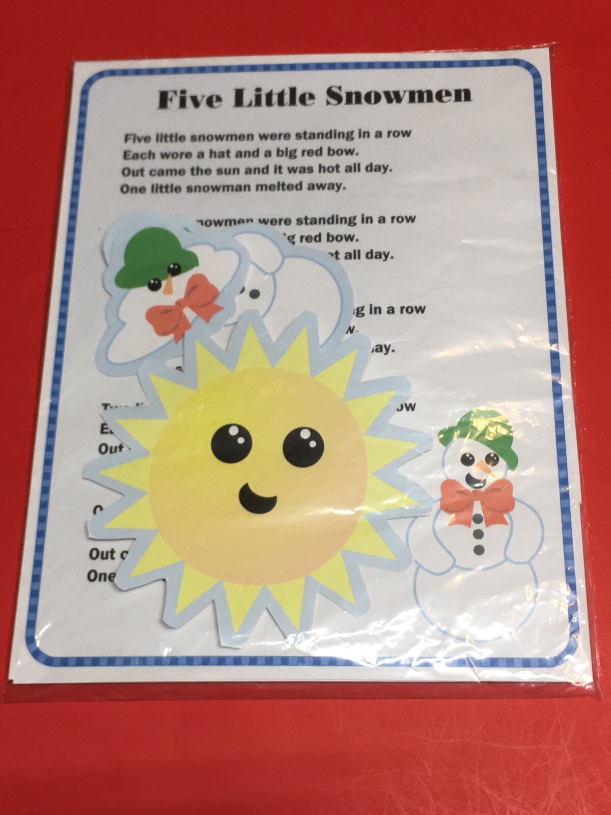 2 Sets – FLANNEL BOARD SET – LAMINATED – FLANNEL FELT STORY and PIECES