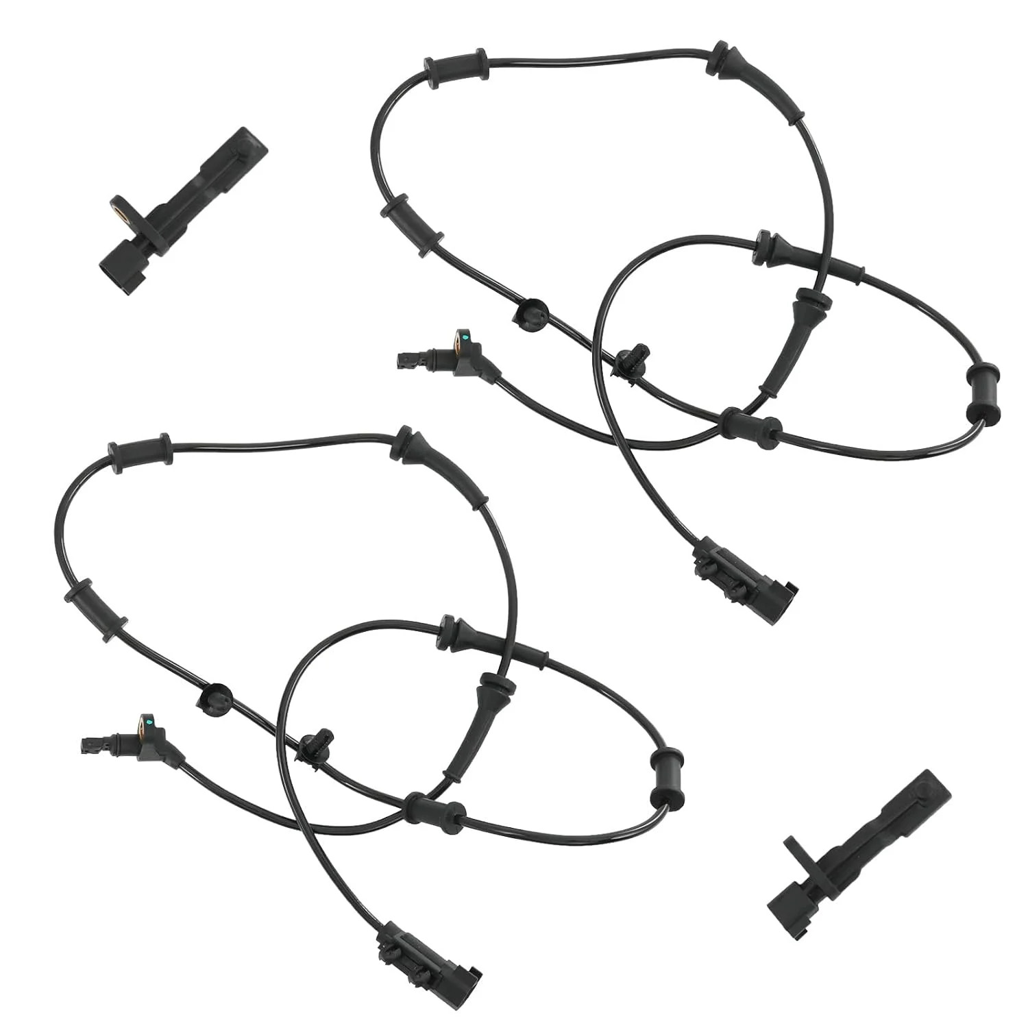 Front and Rear ABS Wheel Speed Sensor Replacement for Jeep Wrangler 3.6L 2012-20