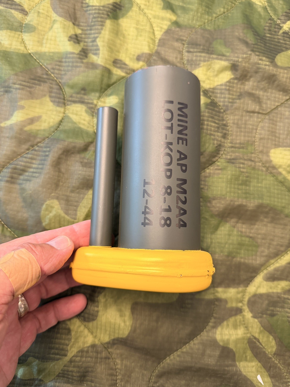 INERT Replica US Anti-Personnel Land Mine 1:1 Size Replica.